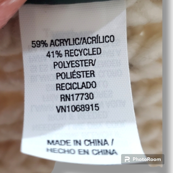 NWOT Wild Fable cream / black knit crochet cowl next tube infinity scarf - Picture 4 of 5